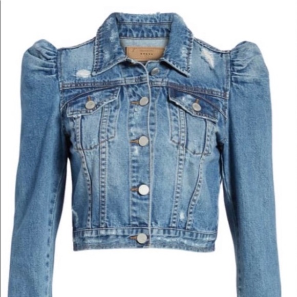 ❌SOLD❌Blank Nyc puff sleeve denim jacket - Picture 1 of 6